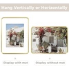 image:imageGolden State Art 8x10 Aluminum Picture Frame Red  With Mat for 5x7 Photo or Without Mat for Round Edges 8 x 10 Photo with 1inch Radius Corner  Real Glass  Matte Modern Wall DecorGold