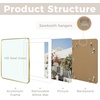 image:imageGolden State Art 8x10 Aluminum Picture Frame Red  With Mat for 5x7 Photo or Without Mat for Round Edges 8 x 10 Photo with 1inch Radius Corner  Real Glass  Matte Modern Wall DecorGold