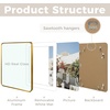 image:imageGolden State Art 8x10 Aluminum Picture Frame Red  With Mat for 5x7 Photo or Without Mat for Round Edges 8 x 10 Photo with 1inch Radius Corner  Real Glass  Matte Modern Wall DecorBronze Gold