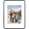image:imageGolden State Art 8x10 Aluminum Picture Frame Red  With Mat for 5x7 Photo or Without Mat for Round Edges 8 x 10 Photo with 1inch Radius Corner  Real Glass  Matte Modern Wall DecorBlack