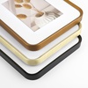 image:imageGolden State Art 8x10 Aluminum Picture Frame Red  With Mat for 5x7 Photo or Without Mat for Round Edges 8 x 10 Photo with 1inch Radius Corner  Real Glass  Matte Modern Wall DecorBronze Gold