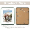 image:imageGolden State Art 8x10 Aluminum Picture Frame Red  With Mat for 5x7 Photo or Without Mat for Round Edges 8 x 10 Photo with 1inch Radius Corner  Real Glass  Matte Modern Wall DecorGreen