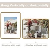 image:imageGolden State Art 8x10 Aluminum Picture Frame Red  With Mat for 5x7 Photo or Without Mat for Round Edges 8 x 10 Photo with 1inch Radius Corner  Real Glass  Matte Modern Wall DecorBronze Gold