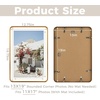 image:imageGolden State Art 8x10 Aluminum Picture Frame Red  With Mat for 5x7 Photo or Without Mat for Round Edges 8 x 10 Photo with 1inch Radius Corner  Real Glass  Matte Modern Wall DecorBronze Gold