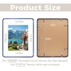 image:imageGolden State Art 8x10 Aluminum Picture Frame Red  With Mat for 5x7 Photo or Without Mat for Round Edges 8 x 10 Photo with 1inch Radius Corner  Real Glass  Matte Modern Wall DecorBlue