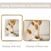 image:imageGolden State Art 8x10 Aluminum Picture Frame Red  With Mat for 5x7 Photo or Without Mat for Round Edges 8 x 10 Photo with 1inch Radius Corner  Real Glass  Matte Modern Wall DecorBronze Gold