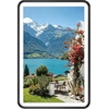 image:imageGolden State Art 8x10 Aluminum Picture Frame Red  With Mat for 5x7 Photo or Without Mat for Round Edges 8 x 10 Photo with 1inch Radius Corner  Real Glass  Matte Modern Wall DecorBlack