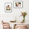 image:imageGolden State Art 8x10 Aluminum Picture Frame Red  With Mat for 5x7 Photo or Without Mat for Round Edges 8 x 10 Photo with 1inch Radius Corner  Real Glass  Matte Modern Wall DecorBlack