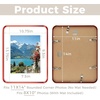 image:imageGolden State Art 8x10 Aluminum Picture Frame Red  With Mat for 5x7 Photo or Without Mat for Round Edges 8 x 10 Photo with 1inch Radius Corner  Real Glass  Matte Modern Wall DecorRed