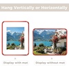 image:imageGolden State Art 8x10 Aluminum Picture Frame Red  With Mat for 5x7 Photo or Without Mat for Round Edges 8 x 10 Photo with 1inch Radius Corner  Real Glass  Matte Modern Wall DecorRed