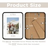 image:imageGolden State Art 8x10 Aluminum Picture Frame Red  With Mat for 5x7 Photo or Without Mat for Round Edges 8 x 10 Photo with 1inch Radius Corner  Real Glass  Matte Modern Wall DecorBlack