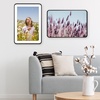 image:imageGolden State Art 8x10 Aluminum Picture Frame Red  With Mat for 5x7 Photo or Without Mat for Round Edges 8 x 10 Photo with 1inch Radius Corner  Real Glass  Matte Modern Wall DecorBlack