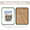 image:imageGolden State Art 8x10 Aluminum Picture Frame Red  With Mat for 5x7 Photo or Without Mat for Round Edges 8 x 10 Photo with 1inch Radius Corner  Real Glass  Matte Modern Wall DecorGreen