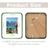 image:imageGolden State Art 8x10 Aluminum Picture Frame Red  With Mat for 5x7 Photo or Without Mat for Round Edges 8 x 10 Photo with 1inch Radius Corner  Real Glass  Matte Modern Wall DecorGreen