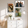 image:imageGolden State Art 8x10 Aluminum Picture Frame Red  With Mat for 5x7 Photo or Without Mat for Round Edges 8 x 10 Photo with 1inch Radius Corner  Real Glass  Matte Modern Wall DecorBlack
