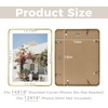 image:imageGolden State Art 8x10 Aluminum Picture Frame Red  With Mat for 5x7 Photo or Without Mat for Round Edges 8 x 10 Photo with 1inch Radius Corner  Real Glass  Matte Modern Wall DecorGold