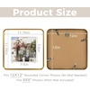image:imageGolden State Art 8x10 Aluminum Picture Frame Red  With Mat for 5x7 Photo or Without Mat for Round Edges 8 x 10 Photo with 1inch Radius Corner  Real Glass  Matte Modern Wall DecorBronze Gold