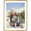 image:imageGolden State Art 8x10 Aluminum Picture Frame Red  With Mat for 5x7 Photo or Without Mat for Round Edges 8 x 10 Photo with 1inch Radius Corner  Real Glass  Matte Modern Wall DecorBronze Gold