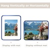 image:imageGolden State Art 8x10 Aluminum Picture Frame Red  With Mat for 5x7 Photo or Without Mat for Round Edges 8 x 10 Photo with 1inch Radius Corner  Real Glass  Matte Modern Wall DecorBlue