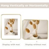image:imageGolden State Art 8x10 Aluminum Picture Frame Red  With Mat for 5x7 Photo or Without Mat for Round Edges 8 x 10 Photo with 1inch Radius Corner  Real Glass  Matte Modern Wall DecorGold