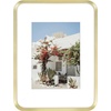 image:imageGolden State Art 8x10 Aluminum Picture Frame Red  With Mat for 5x7 Photo or Without Mat for Round Edges 8 x 10 Photo with 1inch Radius Corner  Real Glass  Matte Modern Wall DecorGold