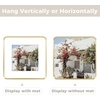 image:imageGolden State Art 8x10 Aluminum Picture Frame Red  With Mat for 5x7 Photo or Without Mat for Round Edges 8 x 10 Photo with 1inch Radius Corner  Real Glass  Matte Modern Wall DecorGold