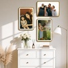 image:imageGolden State Art 8x10 Aluminum Picture Frame Red  With Mat for 5x7 Photo or Without Mat for Round Edges 8 x 10 Photo with 1inch Radius Corner  Real Glass  Matte Modern Wall DecorBronze Gold