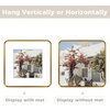 image:imageGolden State Art 8x10 Aluminum Picture Frame Red  With Mat for 5x7 Photo or Without Mat for Round Edges 8 x 10 Photo with 1inch Radius Corner  Real Glass  Matte Modern Wall DecorBronze Gold