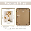 image:imageGolden State Art 8x10 Aluminum Picture Frame Red  With Mat for 5x7 Photo or Without Mat for Round Edges 8 x 10 Photo with 1inch Radius Corner  Real Glass  Matte Modern Wall DecorBronze Gold