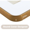 image:imageGolden State Art 8x10 Aluminum Picture Frame Red  With Mat for 5x7 Photo or Without Mat for Round Edges 8 x 10 Photo with 1inch Radius Corner  Real Glass  Matte Modern Wall DecorBronze Gold