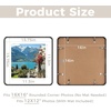 image:imageGolden State Art 8x10 Aluminum Picture Frame Red  With Mat for 5x7 Photo or Without Mat for Round Edges 8 x 10 Photo with 1inch Radius Corner  Real Glass  Matte Modern Wall DecorBlack