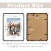 image:imageGolden State Art 8x10 Aluminum Picture Frame Red  With Mat for 5x7 Photo or Without Mat for Round Edges 8 x 10 Photo with 1inch Radius Corner  Real Glass  Matte Modern Wall DecorBlack
