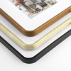 image:imageGolden State Art 8x10 Aluminum Picture Frame Red  With Mat for 5x7 Photo or Without Mat for Round Edges 8 x 10 Photo with 1inch Radius Corner  Real Glass  Matte Modern Wall DecorBronze Gold