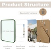 image:imageGolden State Art 8x10 Aluminum Picture Frame Red  With Mat for 5x7 Photo or Without Mat for Round Edges 8 x 10 Photo with 1inch Radius Corner  Real Glass  Matte Modern Wall DecorGreen