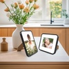image:imageGolden State Art 8x10 Aluminum Picture Frame Red  With Mat for 5x7 Photo or Without Mat for Round Edges 8 x 10 Photo with 1inch Radius Corner  Real Glass  Matte Modern Wall DecorBlack