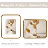 image:imageGolden State Art 8x10 Aluminum Picture Frame Red  With Mat for 5x7 Photo or Without Mat for Round Edges 8 x 10 Photo with 1inch Radius Corner  Real Glass  Matte Modern Wall DecorBronze Gold