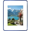 image:imageGolden State Art 8x10 Aluminum Picture Frame Red  With Mat for 5x7 Photo or Without Mat for Round Edges 8 x 10 Photo with 1inch Radius Corner  Real Glass  Matte Modern Wall DecorBlue