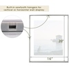 image:imageGolden State Art 8x10 Floating Frame Silver Aluminum Picture Frame Clear Glass Displays Any Size Photo Up to 8x10 Home Gallery Wall Decoration Display Horizontal and VerticalSilver