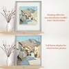 image:imageGolden State Art 8x10 Floating Frame Silver Aluminum Picture Frame Clear Glass Displays Any Size Photo Up to 8x10 Home Gallery Wall Decoration Display Horizontal and VerticalSilver