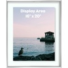 image:imageGolden State Art 8x10 Floating Frame Silver Aluminum Picture Frame Clear Glass Displays Any Size Photo Up to 8x10 Home Gallery Wall Decoration Display Horizontal and VerticalSilver