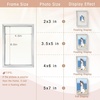 image:imageGolden State Art 8x10 Floating Frame Silver Aluminum Picture Frame Clear Glass Displays Any Size Photo Up to 8x10 Home Gallery Wall Decoration Display Horizontal and VerticalSilver