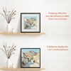 image:imageGolden State Art 8x10 Floating Frame Silver Aluminum Picture Frame Clear Glass Displays Any Size Photo Up to 8x10 Home Gallery Wall Decoration Display Horizontal and VerticalBlack