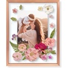 image:imageGolden State Art 8x10 Floating Frame Silver Aluminum Picture Frame Clear Glass Displays Any Size Photo Up to 8x10 Home Gallery Wall Decoration Display Horizontal and VerticalRose Gold