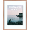image:imageGolden State Art 8x10 Floating Frame Silver Aluminum Picture Frame Clear Glass Displays Any Size Photo Up to 8x10 Home Gallery Wall Decoration Display Horizontal and VerticalRose Gold