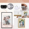 image:imageGolden State Art 8x10 Floating Frame Silver Aluminum Picture Frame Clear Glass Displays Any Size Photo Up to 8x10 Home Gallery Wall Decoration Display Horizontal and VerticalBlack