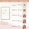 image:imageGolden State Art 8x10 Floating Frame Silver Aluminum Picture Frame Clear Glass Displays Any Size Photo Up to 8x10 Home Gallery Wall Decoration Display Horizontal and VerticalRose Gold