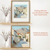 image:imageGolden State Art 8x10 Floating Frame Silver Aluminum Picture Frame Clear Glass Displays Any Size Photo Up to 8x10 Home Gallery Wall Decoration Display Horizontal and VerticalBronze