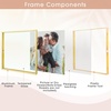 image:imageGolden State Art 8x10 Floating Frame Silver Aluminum Picture Frame Clear Glass Displays Any Size Photo Up to 8x10 Home Gallery Wall Decoration Display Horizontal and VerticalGold