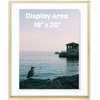 image:imageGolden State Art 8x10 Floating Frame Silver Aluminum Picture Frame Clear Glass Displays Any Size Photo Up to 8x10 Home Gallery Wall Decoration Display Horizontal and VerticalGold
