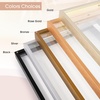 image:imageGolden State Art 8x10 Floating Frame Silver Aluminum Picture Frame Clear Glass Displays Any Size Photo Up to 8x10 Home Gallery Wall Decoration Display Horizontal and VerticalRose Gold